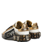 Multicolor Crystal StuddedLOVE Sneakers Shoes