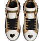 Multicolor Crystal StuddedLOVE Sneakers Shoes