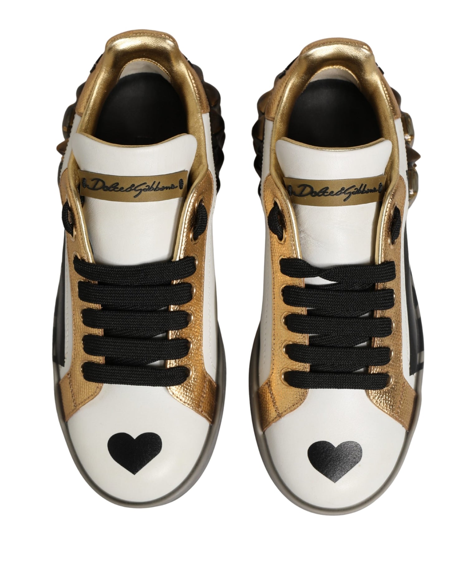 Multicolor Crystal StuddedLOVE Sneakers Shoes