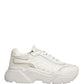White Leather Daymaster Low Top Sneakers Shoes