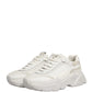 White Leather Daymaster Low Top Sneakers Shoes
