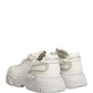 White Leather Daymaster Low Top Sneakers Shoes