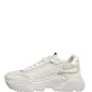 White Leather Daymaster Low Top Sneakers Shoes