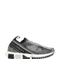 Silver Crystal Logo Slip On Sorrento Sneakers Shoes