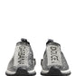 Silver Crystal Logo Slip On Sorrento Sneakers Shoes