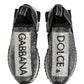 Silver Crystal Logo Slip On Sorrento Sneakers Shoes
