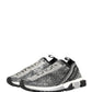 Silver Crystal Logo Slip On Sorrento Sneakers Shoes