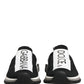 Black Sorrento Slip On Low Top Sneakers Shoes