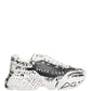 White Daymaster Graffiti Low Top Sneakers Shoes