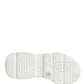 White Daymaster Graffiti Low Top Sneakers Shoes