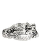 White Daymaster Graffiti Low Top Sneakers Shoes