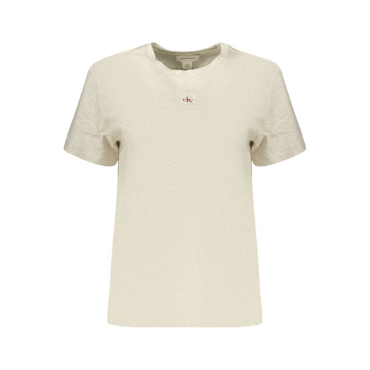 Gray Cotton Women's T-Shirt