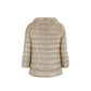 Beige Polyamide Full-Length Jacket