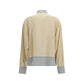 Beige Silk Pattern Shirt