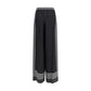 Black Silk Casual Pants