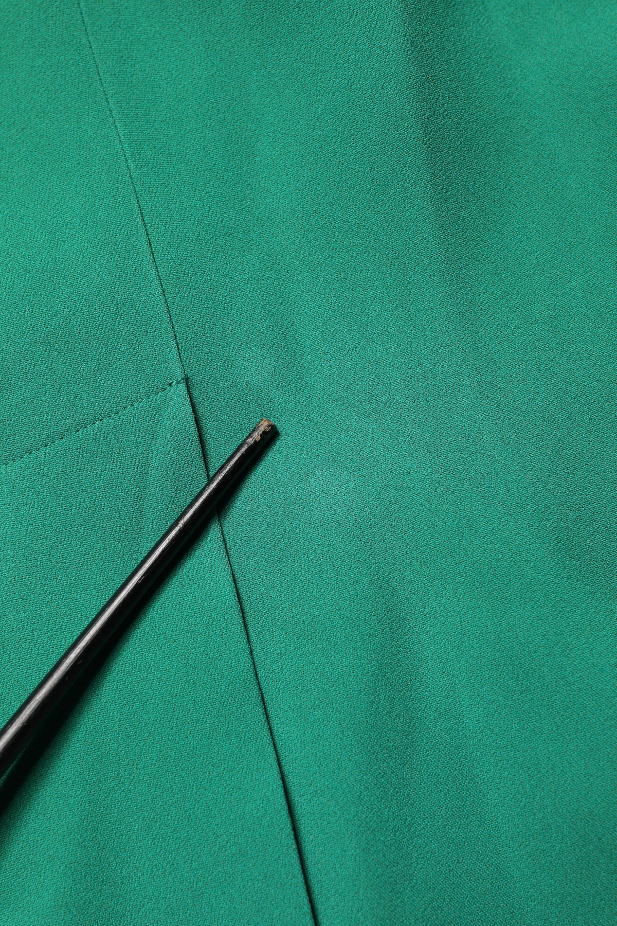 Green Short Sleeve Pencil Sheath Midi Dress
