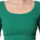 Green Short Sleeve Pencil Sheath Midi Dress