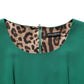 Green Short Sleeve Pencil Sheath Midi Dress