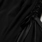 Black One Shoulder Neckline Long Gown Dress