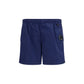 Blue Nylon Shorts