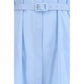 Blue Cotton Casual Dress