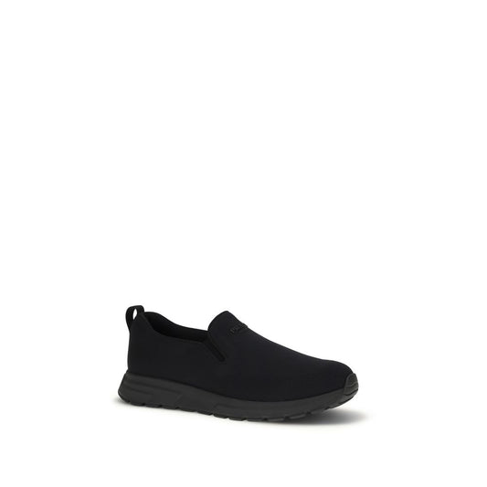 Black Fabric Sneakers