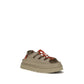 Beige Polyurethane Platform Sandals