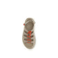 Beige Polyurethane Platform Sandals