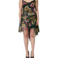 Multicolor Floral Print Sleeveless Mini Dress