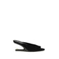 Black Goatskin Mules