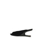 Black Goatskin Mules