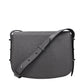 Gray Leather Crossbody Bag