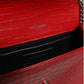 Kate Tassel Chain Bag in Red Crocodile Embossed Leather