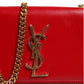 Kate Red Leather Crossbody Bag