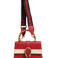 Dionysus Bamboo Medium Top Handle Bag White Blue Red