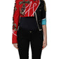 Multicolor Asymmetrical Ornate Jewel Cropped Jacket