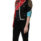 Multicolor Asymmetrical Ornate Jewel Cropped Jacket