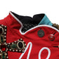 Multicolor Asymmetrical Ornate Jewel Cropped Jacket