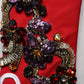 Multicolor Asymmetrical Ornate Jewel Cropped Jacket