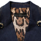 Blue Single-Breasted Denim Blazer Jacket