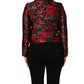 Multicolor Floral Brocade ButtonBlazer Jacket
