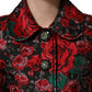 Multicolor Floral Brocade ButtonBlazer Jacket