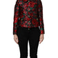 Multicolor Floral Brocade ButtonBlazer Jacket