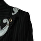 Black Stripe Double-Breasted Blazer Jacket