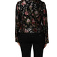 Multicolor Floral Brocade Blazer Jacket