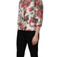 Multicolor Peony Print Polyester Coat Jacket