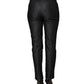 Black Cotton Mid Waist Skinny Denim Trouser Jeans