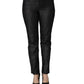 Black Cotton Mid Waist Skinny Denim Trouser Jeans