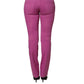 Purple Cotton Slim Fit Denim Trouser Jeans