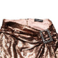 Rose Gold Embellished Sequinned Maxi Skirt